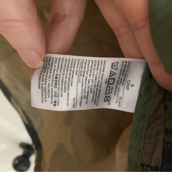 GAP Green and Brown Camo military Jacket - Picture 8 of 8